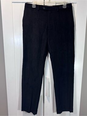 Lauren Ralph Lauren 100% Cotton Mens Corduroy Pants 32x32 Black Trousers 32”
